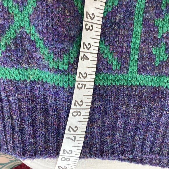 Conte of Florence Ski Sweater 90s Vintage Heavy Virgin Wool Grandpa Core… - Picture 9 of 14